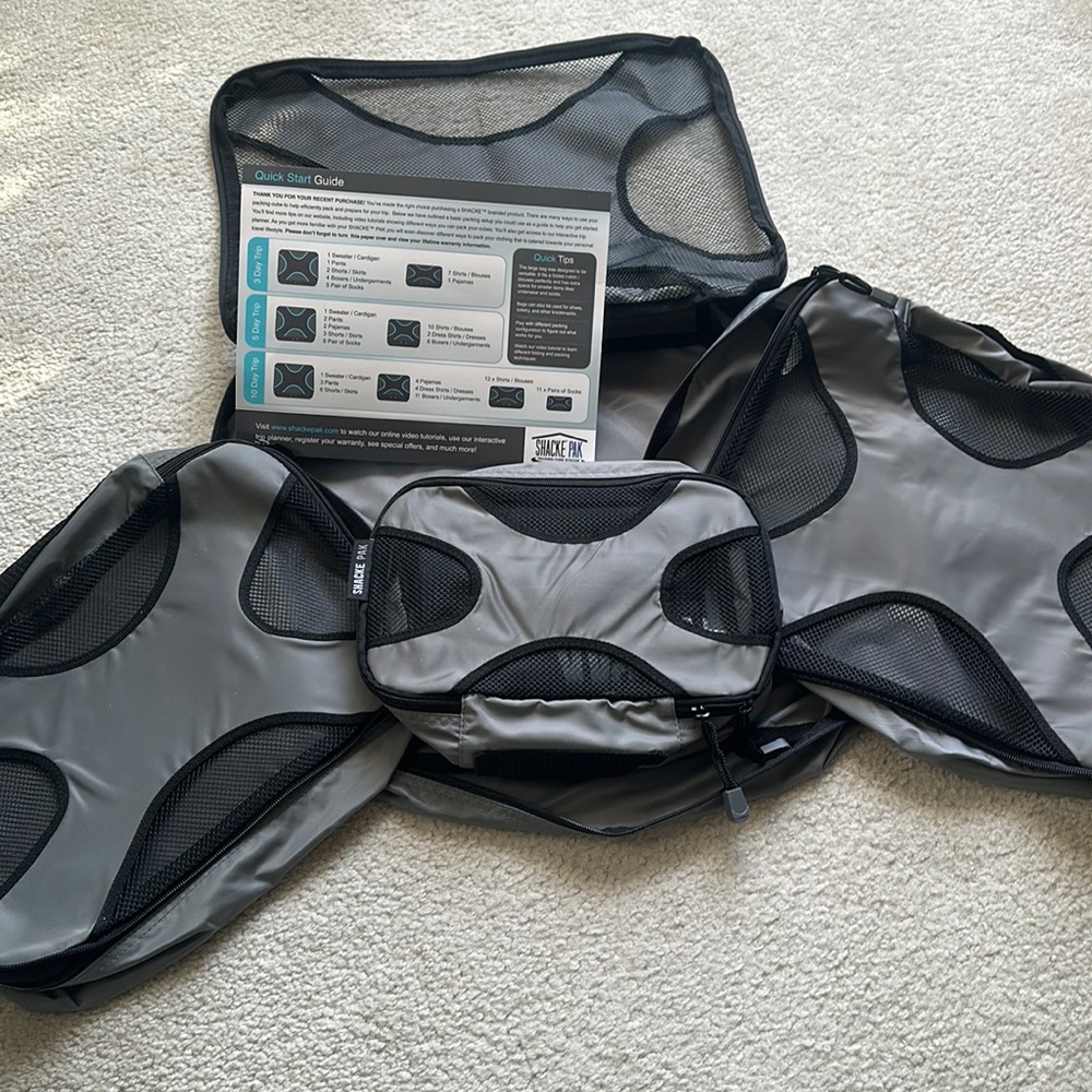 Shacke Pak packing cubes